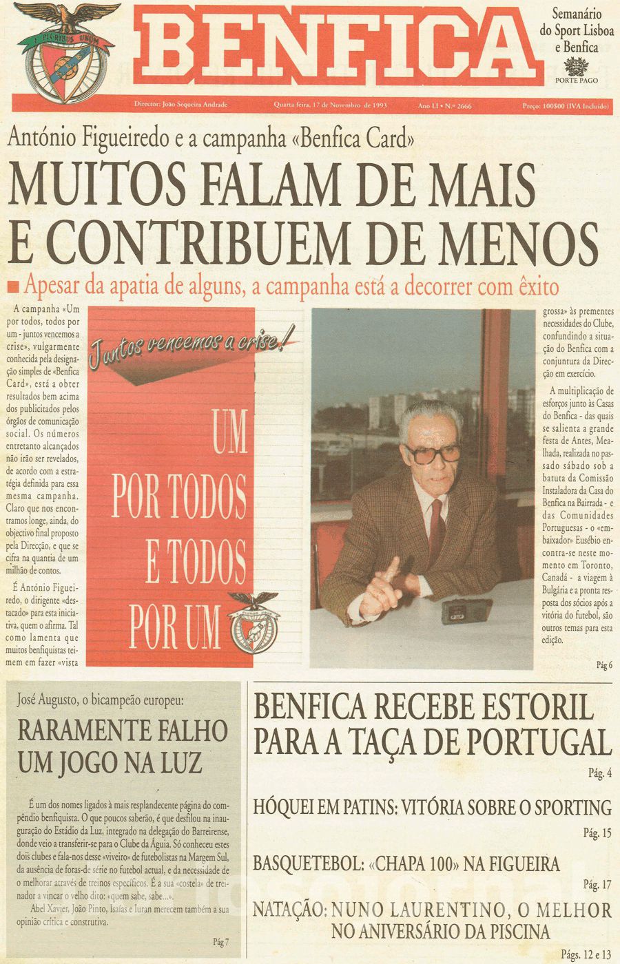jornal o benfica 2666 1993-11-17